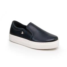 Tênis Feminino Casual Preto Slip On Muito Leve Ultra Conforto 2673