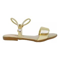Sandália Kidy Flat Ibiza Infantil Dourado