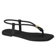 Sandália Feminina Moleca Rasteira Preta