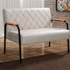 Namoradeira Cadeira Decorativa Sala, Recepção, Escritório Ludmilla Bege Claro