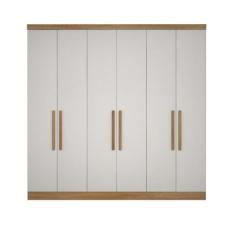 Modulo de Casal Safira para Guarda Roupa em MDF com 6 Portas e 4 Gavet