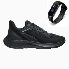 Tênis Masculino Academia Esporte Caminhada Conforto Dia a Dia + Relógio-Masculino
