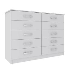 Cômoda Austin 10Gv Branco - Evidência, Branco