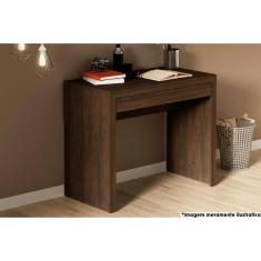 Mesa De Computador Me4107 C/ 1 Gaveta Rústico - Tecno Mobili