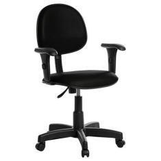 Cadeira de Escritório Executiva Com Braço RJ Preto - GoldFlex