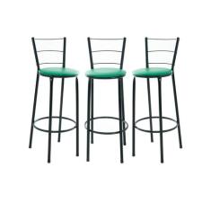 Kit 3 Bancos Banquetas Altas Para Área De Lazer Churrasco - EJC ESPAÇO