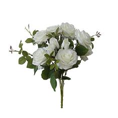 Flores Artificiais - Buquê de Rosas Diana Branca | Linha Permanente Formosinha
