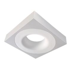 PLAFON ZEUS ALUMINIO BRANCO 350MM 4E27