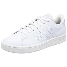 Tênis Feminino Advantage Base Branco Azul Adidas ID9572