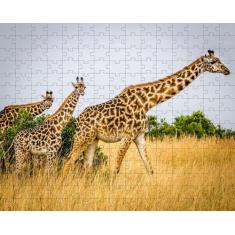 Kit 6 Quebra-cabeças Girafas treino cognitivo para idosos - Reidopendr