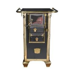 Fogao a Lenha N 00 Princess Preto Gold com Tampa