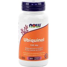 Ubiquinol 100mg Kaneka Força Extra (60 Softgels) Now Foods