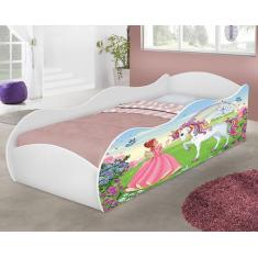 Cama Quarto Infantil Carro com Colchão - DULLAR Móveis,  princesas uni