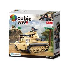 Blocos De Montar Cubic Wwii Tanque De Guerra 356 Peças