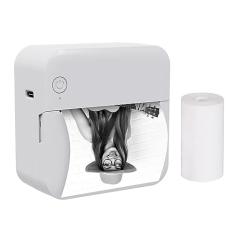 Hosioe Mini Impressora Térmica de Bolso Multifuncional Portátil Adesivo Maker 300DPI Instant Photo Printing Support BT Connection for Smartphone with 1 Paper Roll 57mm Compatível com iOS Android Syste