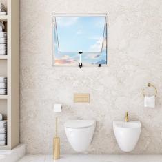 Janela de Alumínio Maxim Ar 60x60cm Fortline Atlântica Branco