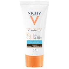 Protetor Solar Facial com Cor Vichy - Hydra-Matte FPS50, 6.0