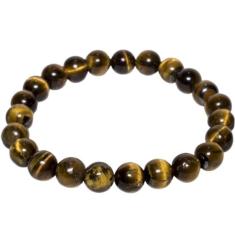 Pulseira Pedra Natural Olho De Tigre Marrom