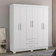 Guarda Roupa Casal Flex com Pés 6 Portas 2 Gavetas NT5130 Notável - No