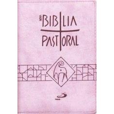 Nova Bíblia Pastoral - Média - Zíper rosa - PAULUS