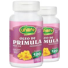 Kit 2 Óleo De Prímula Unilife 120 Cápsulas