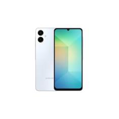 Celular Samsung Galaxy A06, 128GB, 4GB RAM, Tela 6.7", Câm. Traseira 50+2MP, Frontal 8MP (Branco)