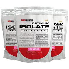 Kit 3x Optimum Isolate Whey Protein 2kg - Bodybuilders Sabor Morango