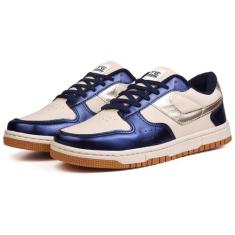 Tenis Casual Original Nyc Shoes Adulto Unisex Lançamento, Branco doura