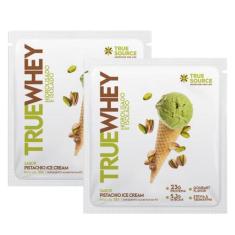 2x Sachê True Whey Proteína Pistache Ice Cream True Source 32g, Pistac