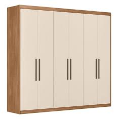 Guarda Roupa Casal 6 Portas 4 Gavetas Venice Amendola Touch/off White - Demóbile