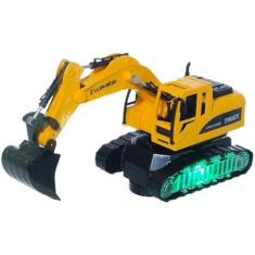 Trator Escavadeira C/Luz E Som 24Cm - PP IMPORT