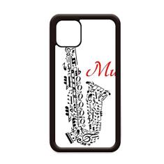 Capa Sax Classical Music Listening Illustrate para iPhone 11 Pro Max para Apple Mobile Case
