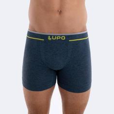 Cueca Boxer Lupo Sem Costura - Azul