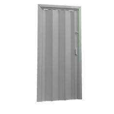 Porta Sanfonada PVC 0,72x2,10 Multilit Cinza