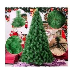 Árvore De Natal Pinheiro Cor Verde 2,10m Modelo Luxo 566 Galhos A0221E