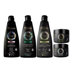 Kit Arvensis Cachos Sh+Cond+Ativ300Ml+Geleia+Mascara250G
