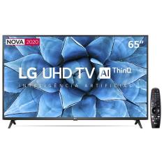 Smart TV LED 65" UHD 4K LG 65UN7310PSC Wi-Fi, Bluetooth, HDR, Inteligência Artificial ThinQ AI, Google Assistente, Alexa, Controle Smart Magic - 2020