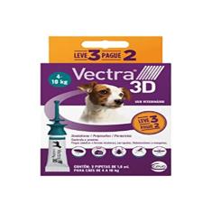 Ceva VECTRA 3D CAES 4-10KG 3 PIPETAS BR,Mult-colored
