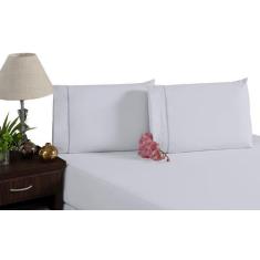 Jogo de Lençol Casal Queen 4 Peças Ponto Palito Algodão  - Veneza Enxo