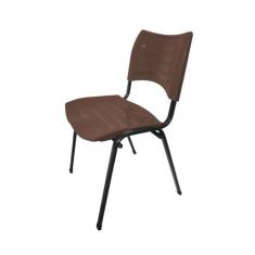 Cadeira Empilhável Iso Linha Polipropileno Iso Marrom - Design Office