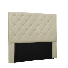 Cabeceira Tania Cama Box Queen 160 Cm Corino Bege