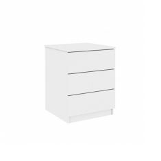 Mesa de Cabeceira 3 Gavetas Veronna - Tcil - Branco