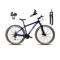Bicicleta Aro 29 Absolute Nero 5 24v Câmbio Shimano Acera K7 Suspensão Trava Disco Pneus com Faixa-Unissex