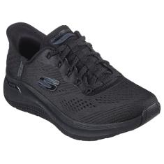 Skechers Tênis feminino sem cadarço Arch Fit 2.0 Easy Chic Hands Free, Preto Bbk, 36