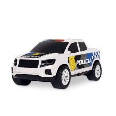 Carrinho Brinquedo Pickup Polícia Samba Toys +3 Branca