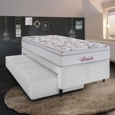 Bicama de Solteiro Herval Atlanta com Cama Auxiliar de Molas, 52x88x188 cm
