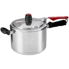 Panela de Pressão Clock Original Alumínio Polido 4,5L, 4,5L, Prata