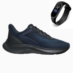 Tênis Masculino Academia Esporte Caminhada Conforto Dia a Dia + Relógio-Masculino