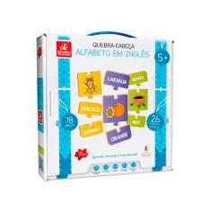 Brincadeira de Criança Quebra-Cabeça Infantil Alfabeto Em Inglês