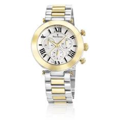 Relógio Pulso Jean Vernier Feminino Aço Bicolor Jv06851